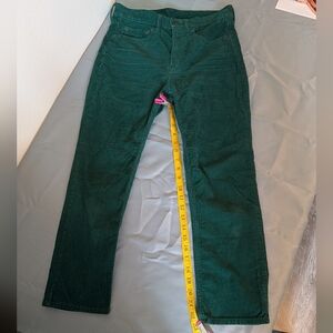 GAP Women's Green Corduroy Cropped Pants